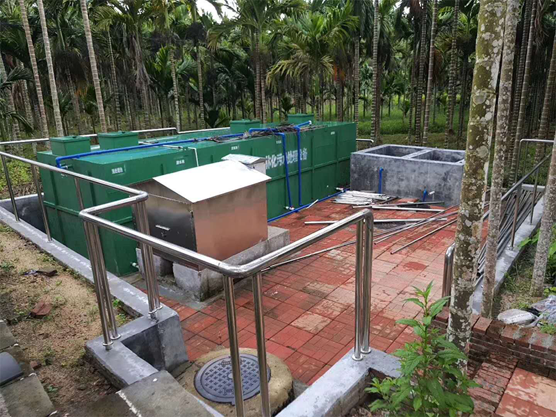 海南省文昌市椰子制品厂污水处理安装现场